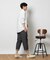 EDWIN(エドウィン)【スゴイラク】「JERSEYS」クロップドパンツ