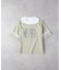 VIVIAN BLUE(ヴィヴィアンブルー)【キッズ】肩あきフロッキープリントTシャツ