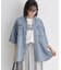 HONEYSUCKLE ROSE(ハニーサックルローズ)【レディース】ケミカル加工ワーク半袖シャツ/セットアップ対応