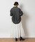 SOMETHING(サムシング)【レディース】【WEB限定】ギャザーデニムシャツ
