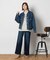 SOMETHING(サムシング)【レディース】「LISA」セミワイドパンツ