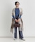 HONEYSUCKLE ROSE(ハニーサックルローズ)【レディース】太フリンジチェック柄ストール
