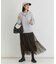 HONEYSUCKLE ROSE(ハニーサックルローズ)【レディース】【スウェット感覚のニット】「やわラク」スウェットライクポロセーター（洗濯機で洗える）