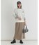 HONEYSUCKLE ROSE(ハニーサックルローズ)【レディース】【スウェット感覚のニット】「やわラク」スウェットライクロゴセーター（洗濯機で洗える）