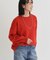 HONEYSUCKLE ROSE(ハニーサックルローズ)【レディース】【スウェット感覚のニット】「やわラク」スウェットライクセーター（洗濯機で洗える）