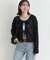 BACK NUMBER(バックナンバー)シアー刺繍カーディガン