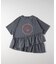 ピグメント加工切替ロゴTシャツ