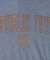 ピグメント加工切替ロゴTシャツ