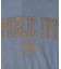 ピグメント加工切替ロゴTシャツ