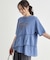ピグメント加工切替ロゴTシャツ