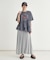 ピグメント加工切替ロゴTシャツ