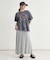 ピグメント加工切替ロゴTシャツ