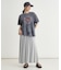 ピグメント加工切替ロゴTシャツ