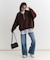 HONEYSUCKLE ROSE(ハニーサックルローズ)【レディース】ドッキングペプラムロングスリーブTシャツ