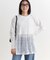 HONEYSUCKLE ROSE(ハニーサックルローズ)【レディース】ドッキングペプラムロングスリーブTシャツ