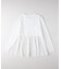 HONEYSUCKLE ROSE(ハニーサックルローズ)【レディース】ドッキングペプラムロングスリーブTシャツ