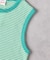 Healthknit(ヘルスニット)【レディース】ボーダーワッフルスリーブ