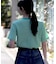 Healthknit(ヘルスニット)【レディース】ボーダーワッフルＴシャツ