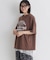 レース切替ノースリーブTシャツ