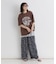 レース切替ノースリーブTシャツ