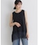 レース切替ノースリーブTシャツ