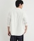 BACK NUMBER(バックナンバー)綿麻七分袖シャツ