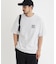 「CAMP7」手書き風バックプリントTシャツ