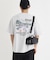 「CAMP7」手書き風バックプリントTシャツ