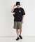 「CAMP7」手書き風バックプリントTシャツ