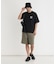 「CAMP7」手書き風バックプリントTシャツ