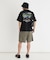 「CAMP7」手書き風バックプリントTシャツ