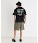 「CAMP7」手書き風バックプリントTシャツ