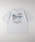 「CAMP7」手書き風バックプリントTシャツ