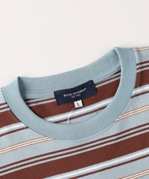 マルチボーダークルーネックTシャツ｜ライトオンの通販｜&mall（アンド
