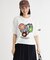 フラワー刺繍Tシャツ