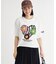 フラワー刺繍Tシャツ