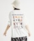 《体型カバー》ネコバッグプリントTシャツ