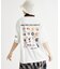 《体型カバー》ネコバッグプリントTシャツ