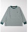 《体型カバー》マルチボーダーロンTシャツ