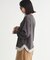 《店舗人気アイテム/1枚でサマになる》ワッフルフェイクレイヤードロンT