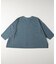 《店舗人気アイテム/体型カバー》ロゴ切替7分袖Tシャツ