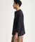 ワッフル7分袖ヘンリーネックTシャツ