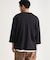 ワッフル7分袖ヘンリーネックTシャツ