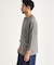 ワッフル7分袖ヘンリーネックTシャツ