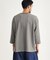 ワッフル7分袖ヘンリーネックTシャツ