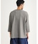 ワッフル7分袖ヘンリーネックTシャツ