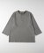 ワッフル7分袖ヘンリーネックTシャツ