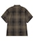 TIE DYE PLAID ZIP SHIRT