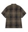 TIE DYE PLAID ZIP SHIRT
