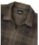 TIE DYE PLAID ZIP SHIRT